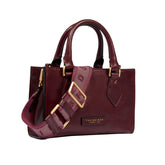 The bridge - Borsa a mano in pelle con tracolla removibile, Bordeaux